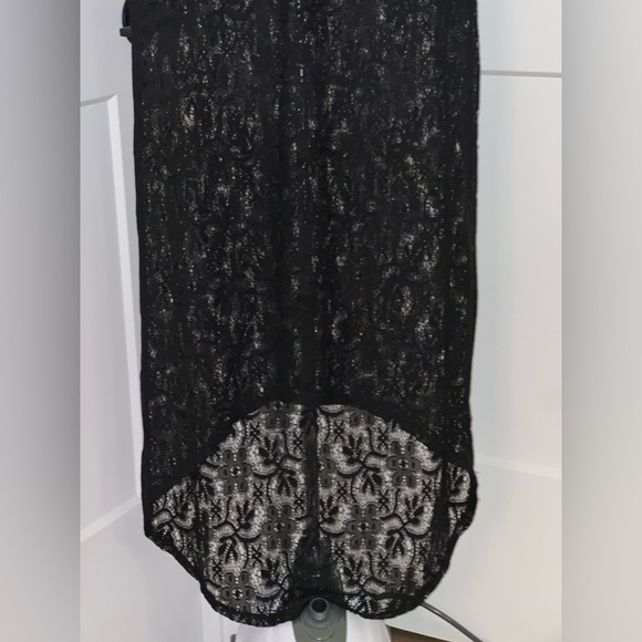 Black Lace Sleeveless Dress (M) - Picture 8 of 12
